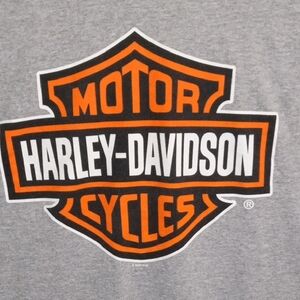 Harley-Davidson Gray Long Sleeve Bar and Shield Tee Men’s Large